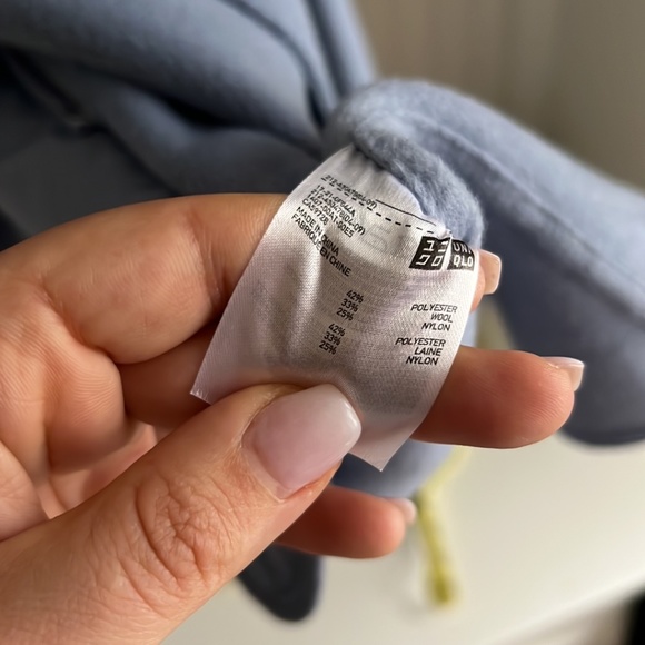 Uniqlo | Jackets & Coats | Uniqlo Pastel Blue Coatigan | Poshmark